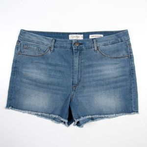 JESSICA SIMPSON UPTOWN HIGH RISE Shorts Cut Offs Y2K 90s Vintage